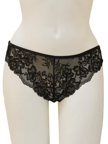 Crotchless Floral Lace Hipster